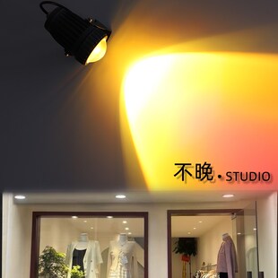 射灯 日落灯门头灯户外防水壁灯外墙灯阳台室外庭院壁灯洗墙灯明装