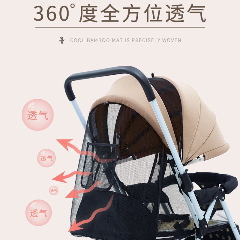 夏季竹藤婴儿推车k双向可坐可躺轻便折叠简易藤编宝宝藤椅小孩童