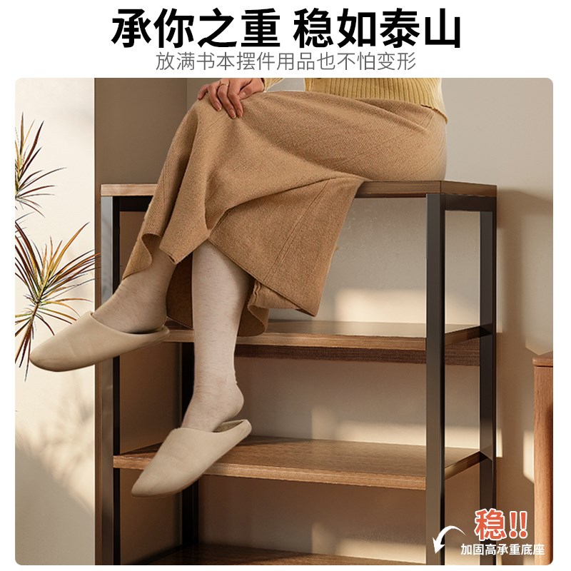 架子置物架落地书架多层收纳架办B公室靠墙简易儿童杂物柜子储物