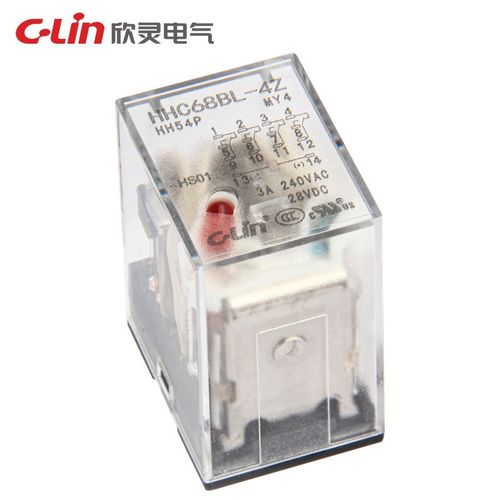 欣灵HHC68BL-4Z/HH54PL/MY4NJ中间继电器220V带电源指示灯 小14脚