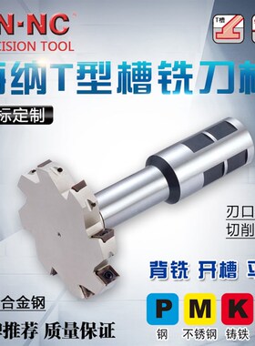 海纳定制T型槽非标切槽数控铣刀杆MPHT06刀片锁牙式可转位铣刀头