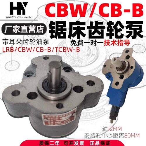 4028带锯床液压油泵CBW-10CB-B642.5带耳朵齿轮泵LRB-4610 R