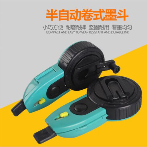 30米全自动式手摇转式墨斗手动木工专用划画线卷线弾线器墨汁