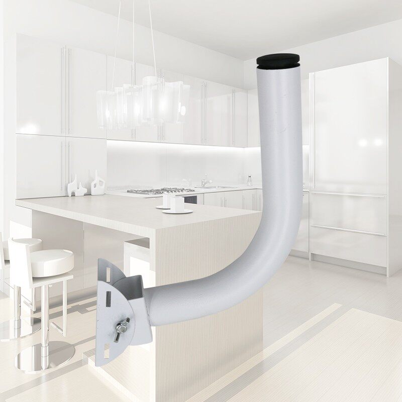 无线网桥L支架室外可调无线监控可抱箍 加厚壁装仰角固定抱箍支架