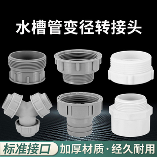 厨房水槽下水管下水器配件单双槽螺纹接头转换变径双溢水尾通三通