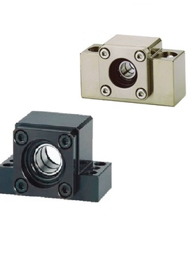 滚珠丝杆丝杠支撑座螺杆固定轴承座AK AF10 12 15 20 25发黑镀镍