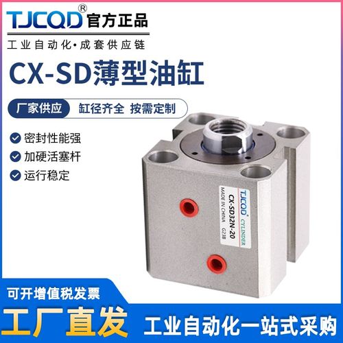 方形薄型磨具紧凑小型液压油缸CX-SD20/25/32/40/50/63/80-10-30B