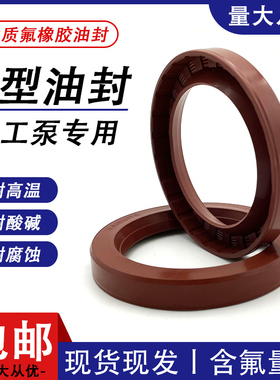 UHB泵用氟胶K型骨架油封43/45/50/53/55*65/70/72/75/78/80/85*12