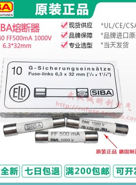 SIBA万用表保险丝7017240 FF315MA 500MA 630mA 800MA DMI 1000V
