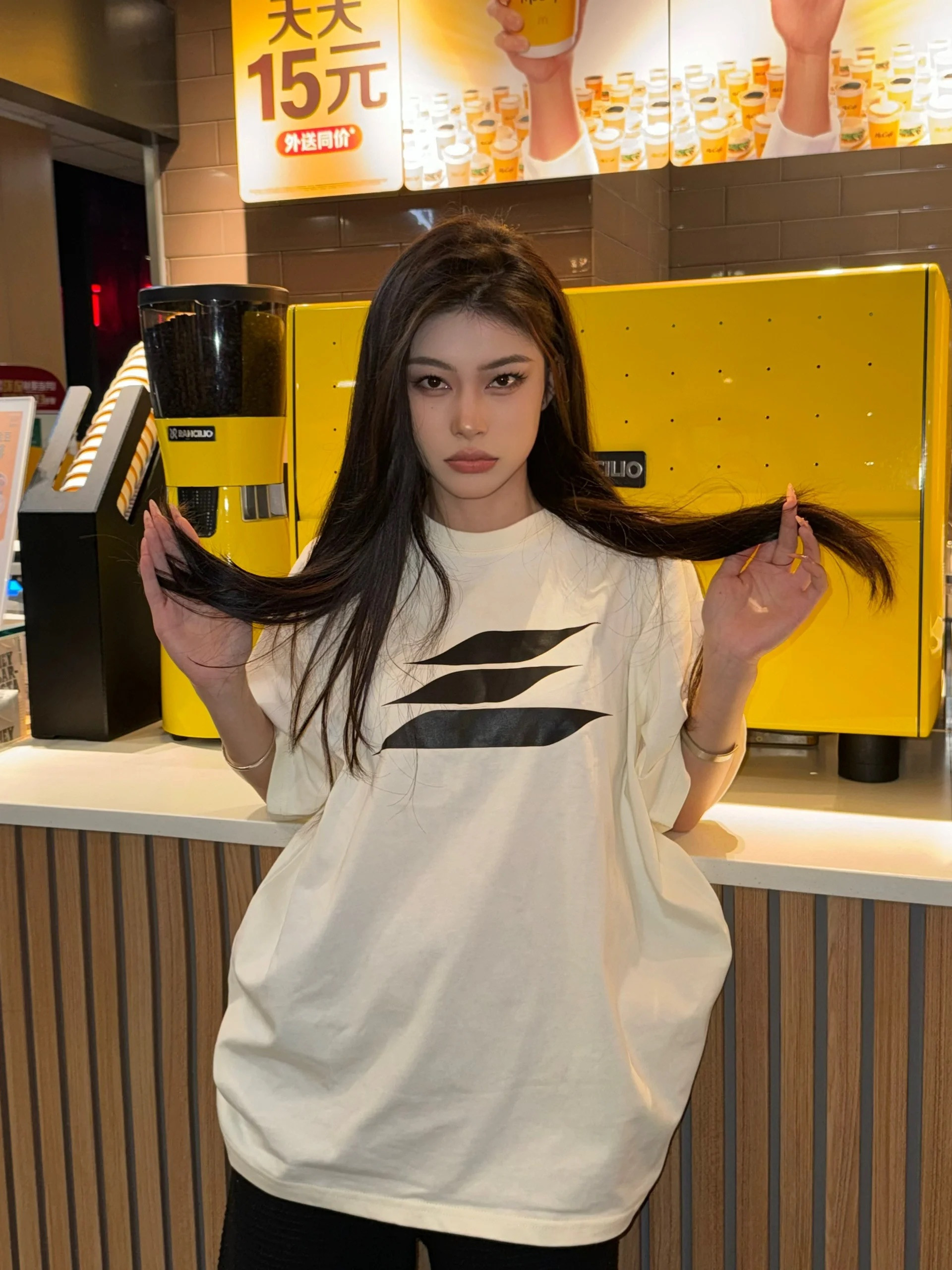 韩版bf风宽松大码短袖t恤女夏季2025新款正肩休闲纯棉半袖上衣潮