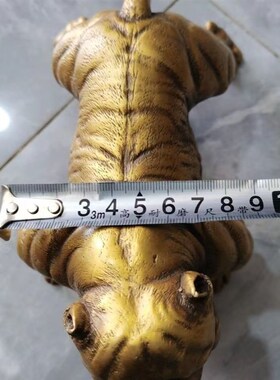 收藏纯铜狗摆件装l饰品宠物沙皮狗斗牛犬家居装饰铜小动物摆设