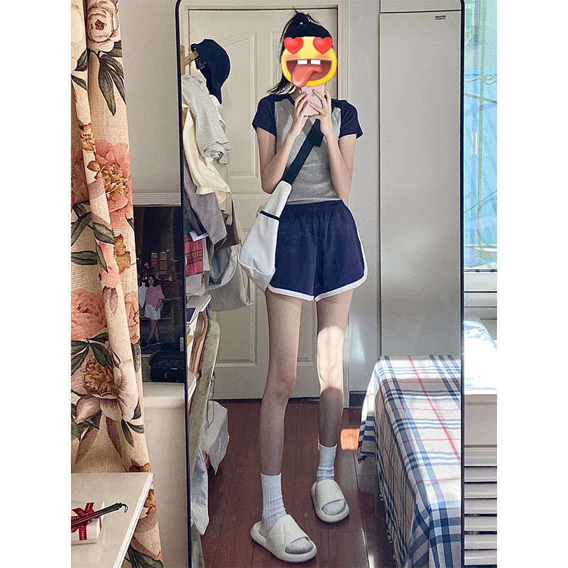 纯欲风短袖短裤运动套装女夏宽松显瘦学生韩版时尚短款休闲两件套