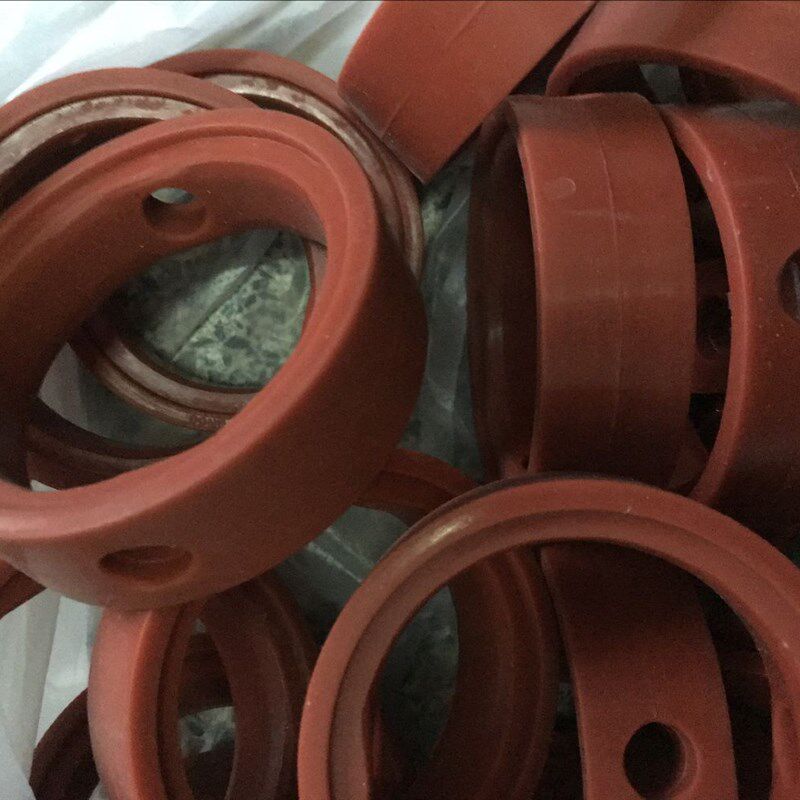 不锈钢卫生级蝶阀垫片/快装蝶阀阀门密封圈/食品级红色矽胶垫圈