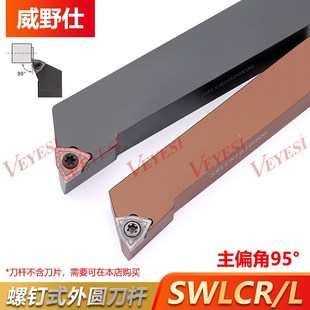 数控刀杆95度桃形外圆单面用U钻刀片SWLCL 2020K06 SWLCR2525M06