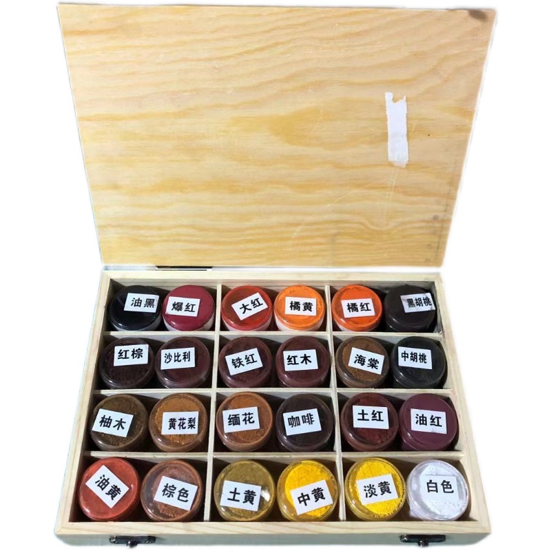 新华家具修材料色粉2q4色铜门木器油漆上色修补漆油性色精油膏剂