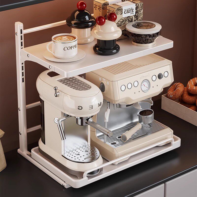 咖啡机置物架抽拉摆放台杯架餐桌台面茶杯K水杯咖啡杯茶具收纳架