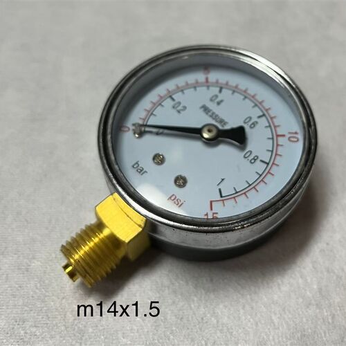 直径 60mm 压力表 压力范围 0-15psi 1bar   1bar=0.1mpa 精度2.5