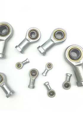 鱼眼接头M14*1.5细牙气缸专用关节轴承杆端球SI14*1.5内螺纹细牙