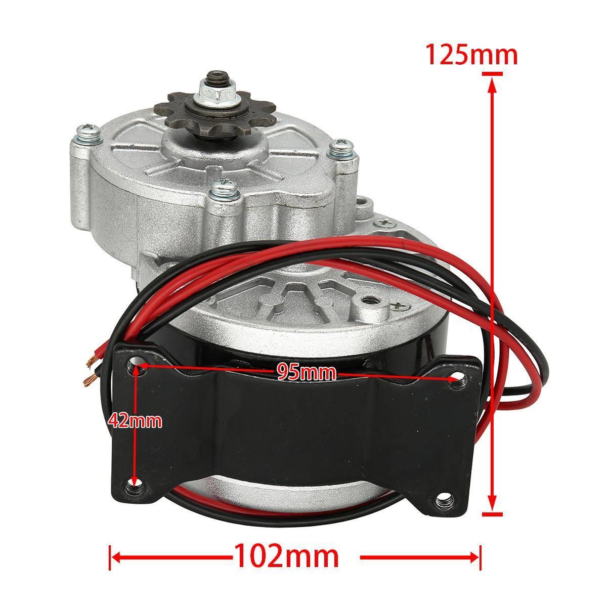 优耐跨境全385规格有刷减速电机脚12V24v36v2050带WMY16Z2减1速电