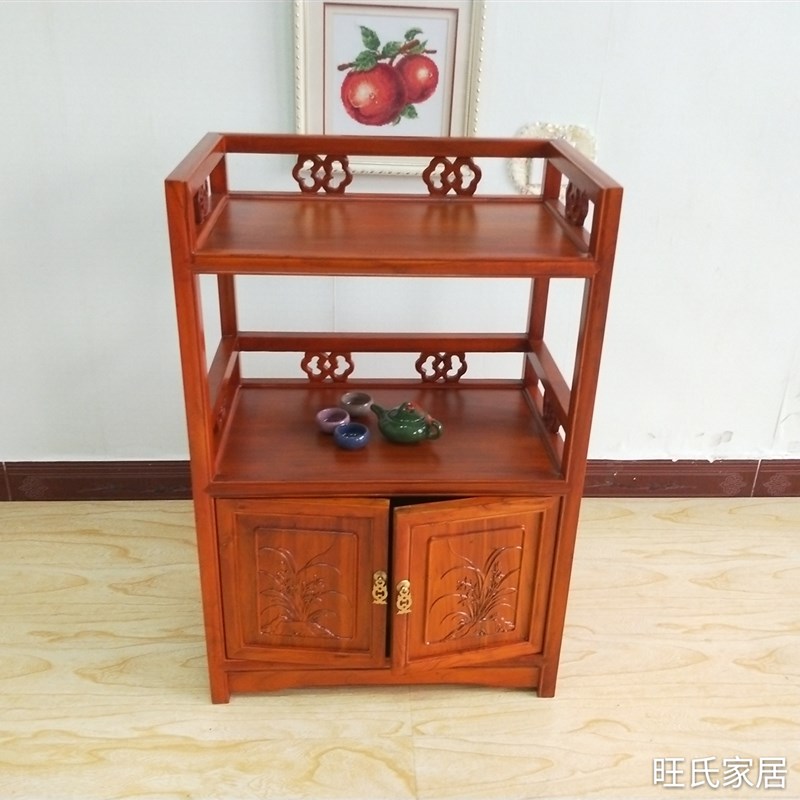 实木餐边a柜储物柜简约现代厨房电器收纳橱柜微波炉柜茶水柜子客