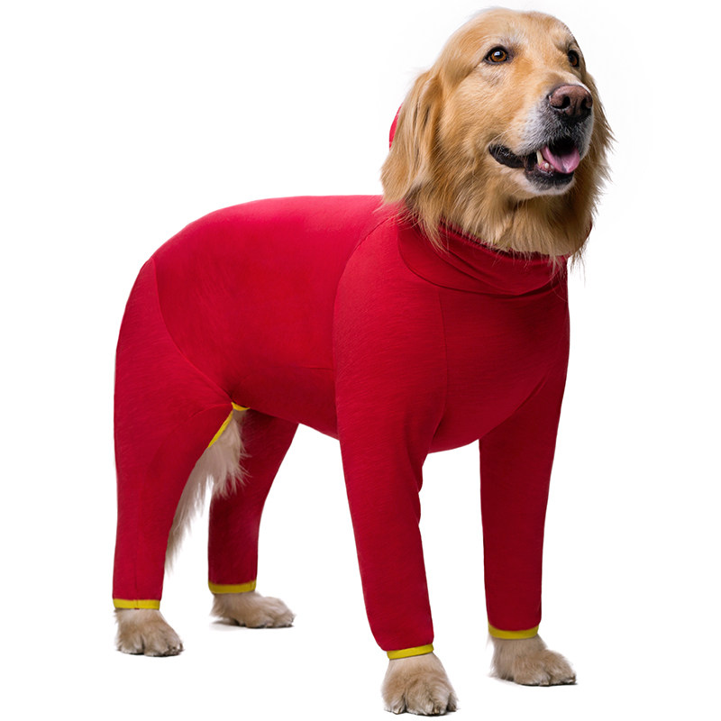 大狗衣服夏装四脚衣金毛拉布拉多阿拉斯加宠物大型犬防掉毛护关节