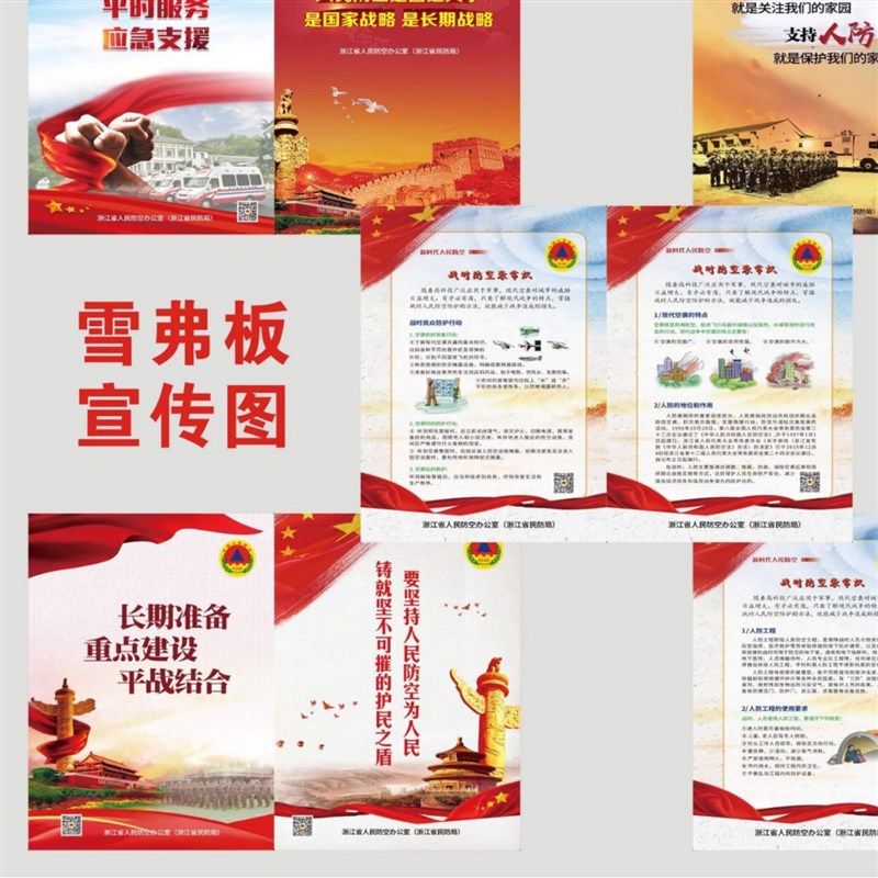 人防标识户外导引50m人防标准B标识牌指示牌人防民防制度牌新规范