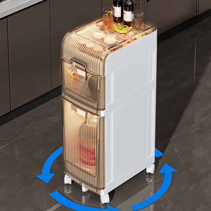 卫生间置物架浴室夹缝柜洗手间收纳柜子厕所储物柜多W层窄隙侧边