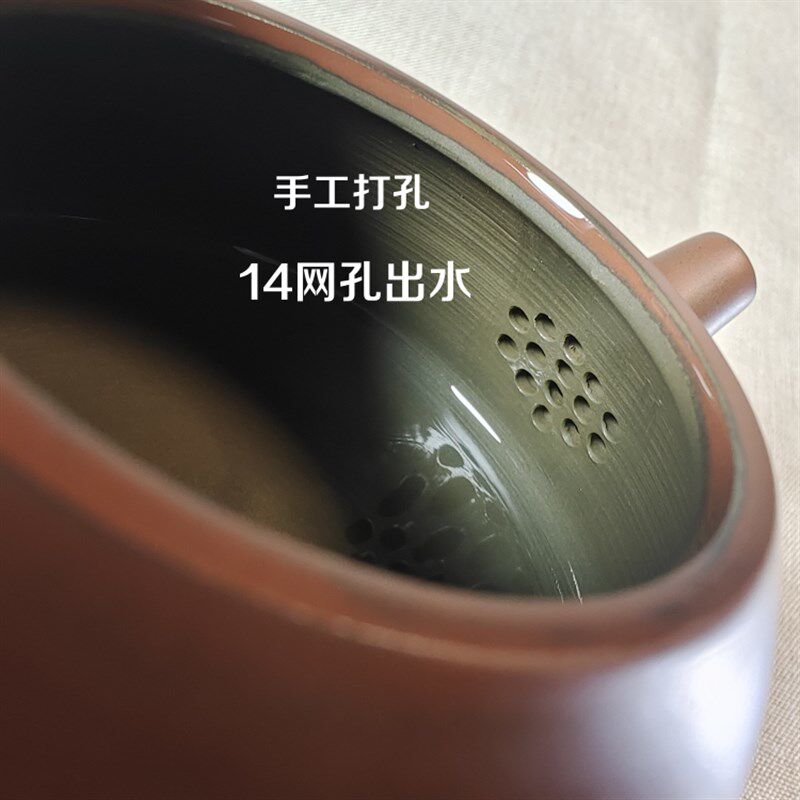 广西钦州坭兴陶手工茶壶光身素壶原矿手拉坯M功夫茶具非紫砂建水