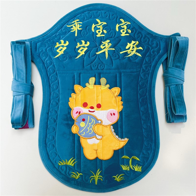 新刺绣花传统背带多功能双肩背小孩婴儿带娃前后横抱式四季云贵川
