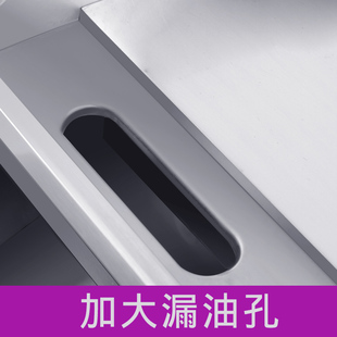 电扒炉商用加长加大手抓饼机器烤B冷面机一米镀铬铁板烧铁板商用