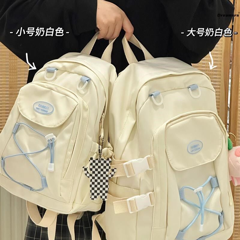 。初一女生书包23新款韩系初中生女孩大学生女旅行轻便防水双肩背
