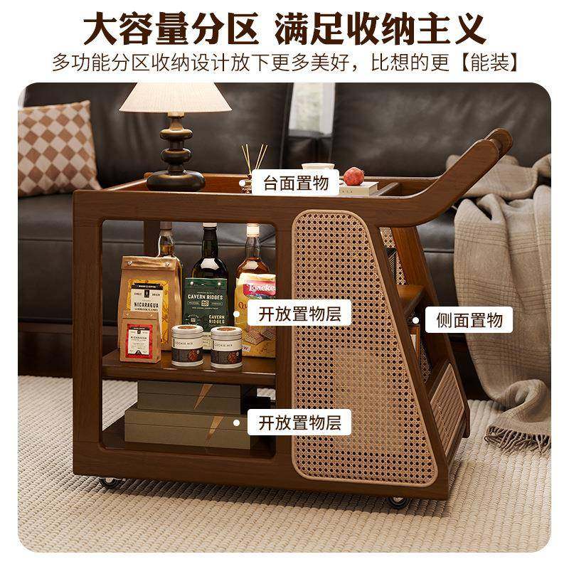 木沙发边DB28DB2几侧小车沙客发边柜边推置物收纳厅巴士餐车可移