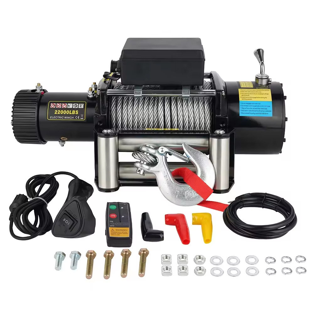 12V/24V22000磅电动绞盘脱困