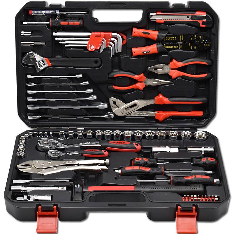 卡夫威尔 SS2084A 84件机修汽修随车工具箱 汽修工具套装 棘轮扳