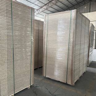 桥力学板门门芯隔音吸家热空心刨EGM花板洞洞板厂隔音木散热洞木