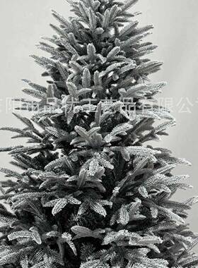 跨真境新款圣树210c植PY-34005绒黑色诞PVC混合仿m树圣诞节日家用