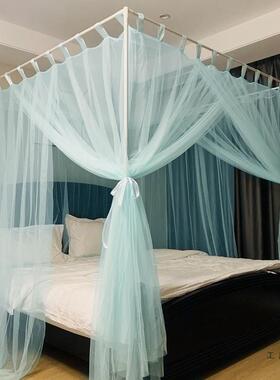 定制新款A类老式穿杆用公主风宫蚊帐家廷1.8m床.5实木支F5M6SM593