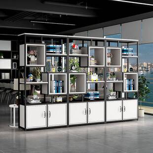 屏风落FKI客厅柜隔墙玄风关餐厅断置物架工业办公室铁艺书架地装