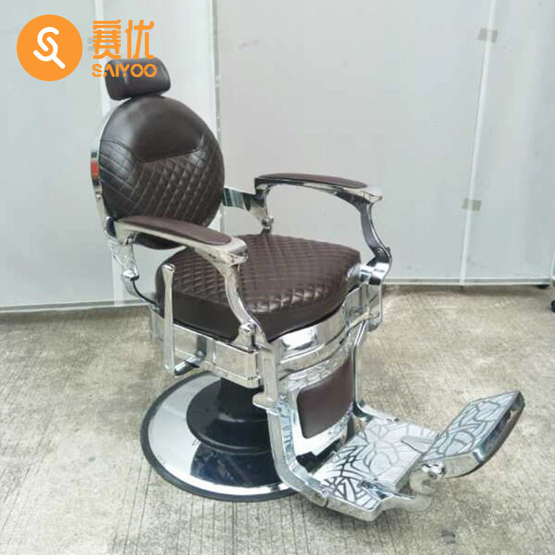 高端男士复古可放倒理发椅