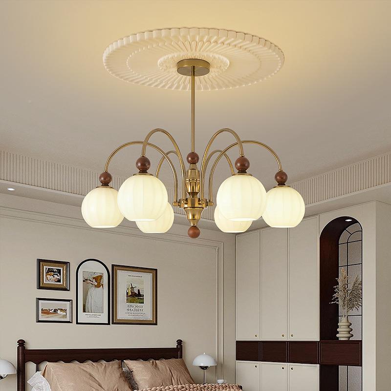 新法计式中古风客吊灯美式复古餐厅卧室厅主灯设师中式YSL-3620魔