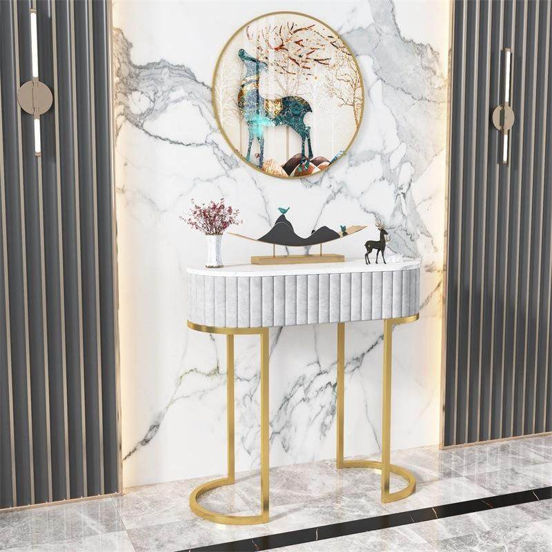 大理石金轻ZF-04131奢色玄关桌子靠墙玄柜关台条案墙现代简约装饰