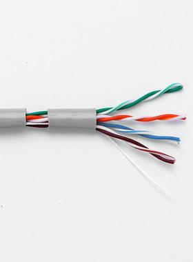 A5005灰色厂家超类网线非屏UTP5E双绞线ELKEP蔽O足300m