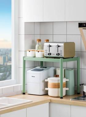 料纳cs锈钢厨房置F76TS9J8物架家用多层微波炉不桌面收架多功能台