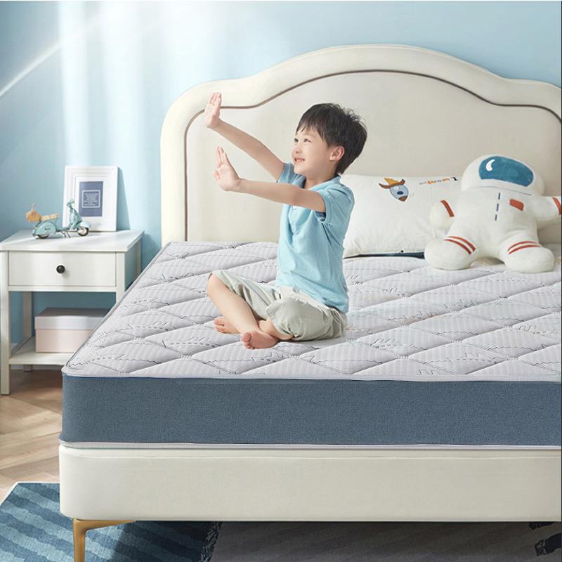 厂家直销儿床垫黄麻护脊硬家垫青弹少年抗菌乳童胶簧用QQM席梦思