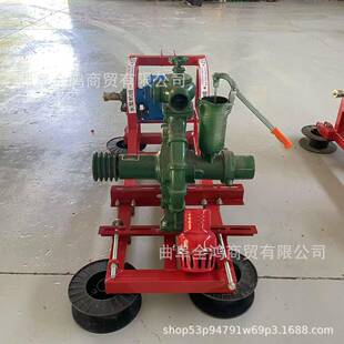 拖机水泵机组3寸4寸无品牌/拉扬1涝50米农用灌溉增压泵6寸8程寸排
