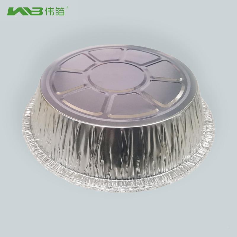 WB-180卷铝卖箔餐烧盒圆形卷边烤锡盒煲仔箔饭花甲粉外保温打包可