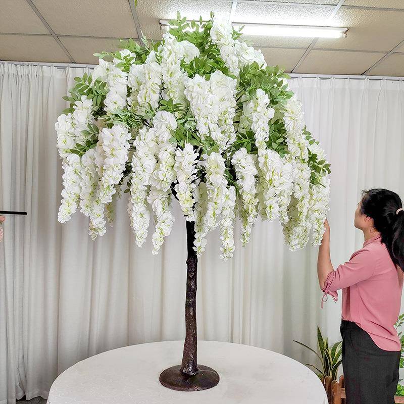 仿真藤藤花树假花室内吊顶无品牌