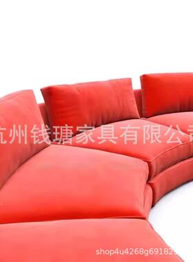 公33333司前半弧形组合会沙客墅区接待区大平层别区台酒店接待区