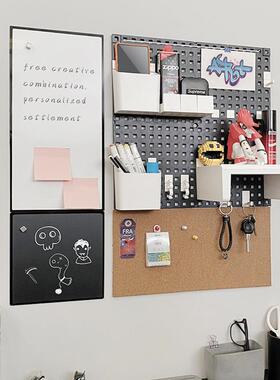 ZQ免打孔洞板F76S8H6H片墙上置物架桌面收纳架客照墙厅书桌墙洞面