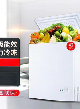 包邮节能AL102046冻小冰柜家用无小型全冷霜商冷藏两用迷你用冷柜